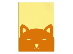 Папка А4 для тетрадей «КОТ» (пластик, 3 отделения, фигурная вырубка)