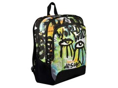 Рюкзак «НАСТЕННАЯ ЖИВОПИСЬ» 30*43*17 см (полиэстер, 2 отделения на молнии, уплотненные спинка и дно)