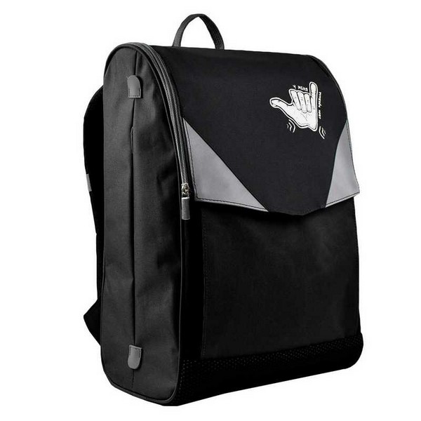 Рюкзак школьный «РУКА» 26*40*12 см (полиэстер, 1 отделение на молнии, формоустойчивая спинка)