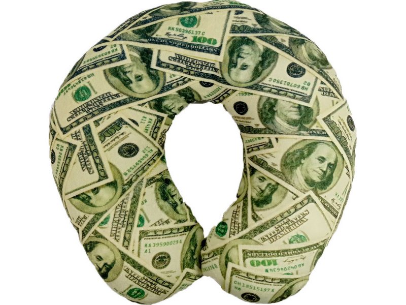 Игрушка-валик деньги 33х33см VPS-011