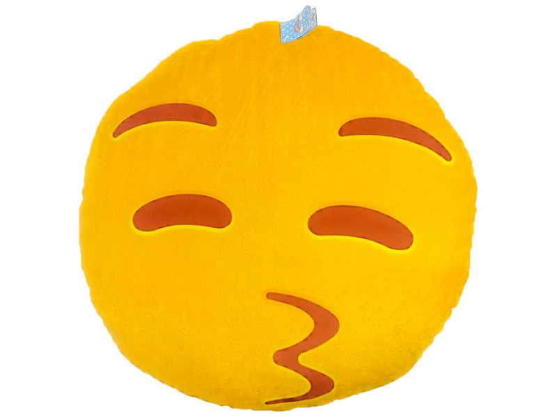 Купить оптом Подушка-игрушка Смайл поцелуйчик 48*48см SML-010 в Луганске