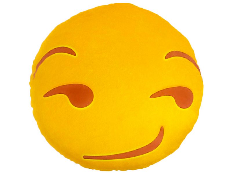 Купить оптом Подушка-игрушка Смайл ухмыляется 48*48см SML-007 в Луганске