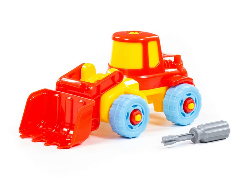 Конструктор-транспорт "Погрузчик" 20 эл. в пакете