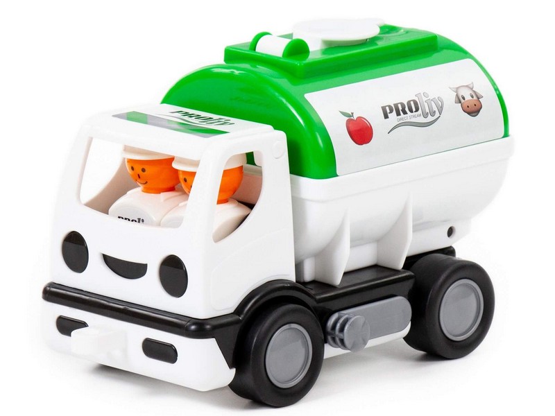 Автомобиль с цистерной "Мой первый грузовик" "PROliv" зелёный в сеточке