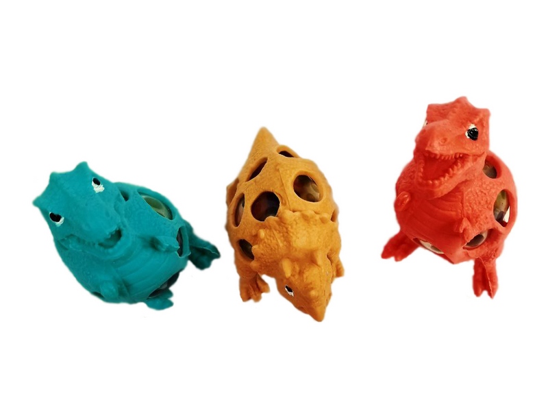 Купить оптом Антистресс с орбизами «Динозавр» 10 см 12шт/уп 2770-127 в Луганске