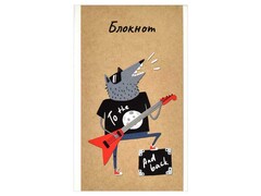 Блокнот А6 40л клетка «РОКЕР» (скрепка, офсет)