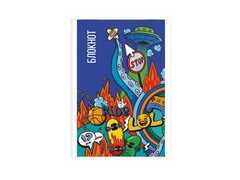 Блокнот А6 40л клетка «УРБАН» (скрепка, офсет)