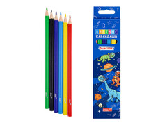 Карандаши цветные 6цв. «DINOSPACE» d=2,8мм