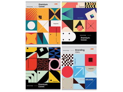 Тетрадь КЛЕТКА 36л «УЗОРЫ МОДЕРН» (цвет. мелов. обл., второй блок)