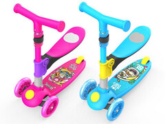 Самокат 3-х колесный с сиденьем (колеса PU) 55*13*62 см SY-S338