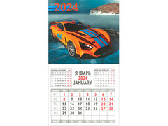 Календарь магнитный 92*163 мм «АВТО-8» (КБС, картон. блок, мелов. бумага)