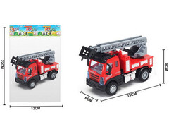 Машина инерц. металл. «ПОЖАРНАЯ» 13 см (прорезиненные колеса) в пак. 7135S3