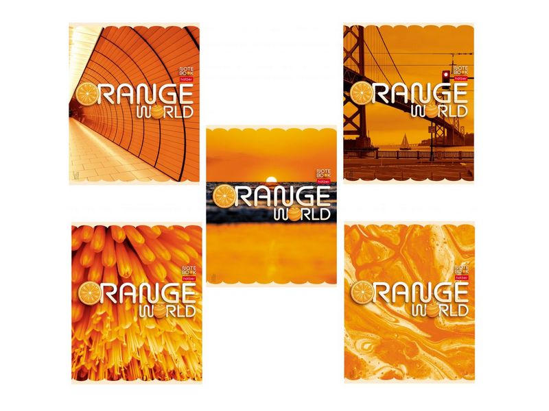 Купить оптом Тетрадь 96 л КЛЕТКА «ОРАНЖЕВЫЙ МИР» (мелов. картон, офсет) в Луганске