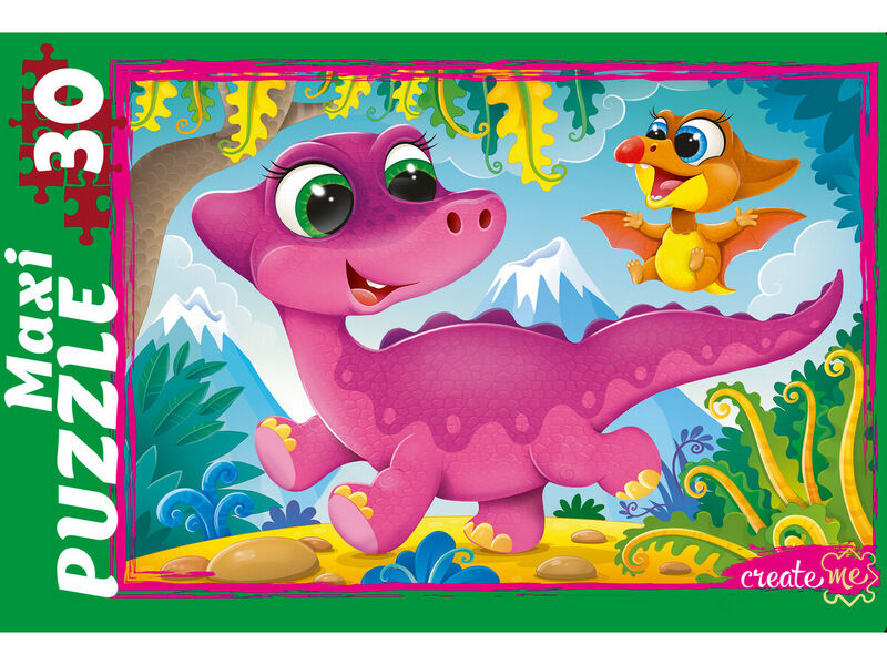 МАКСИ-ПАЗЛЫ 30 элементов. МИР ДИНОЗАВРОВ №37