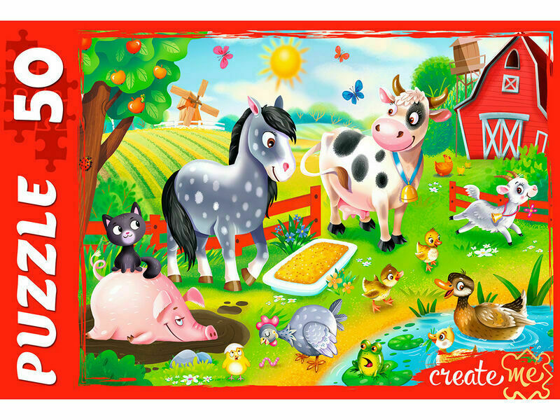Купить оптом ПАЗЛЫ 50 элементов. МОЯ ФЕРМА №3 в Луганске