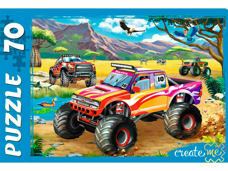 ПАЗЛЫ 70 элементов. КРУТОЙ ВИРАЖ №11