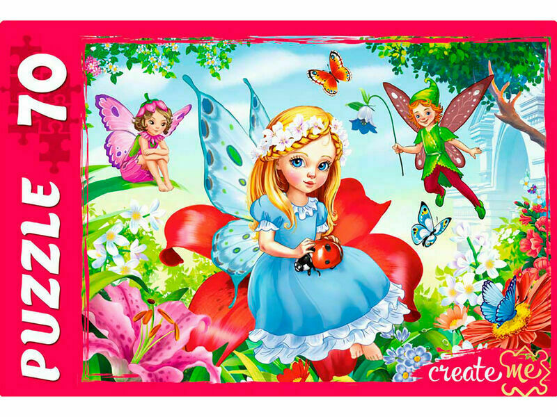 ПАЗЛЫ 70 элементов. ФЕИ КУКОЛКИ №2