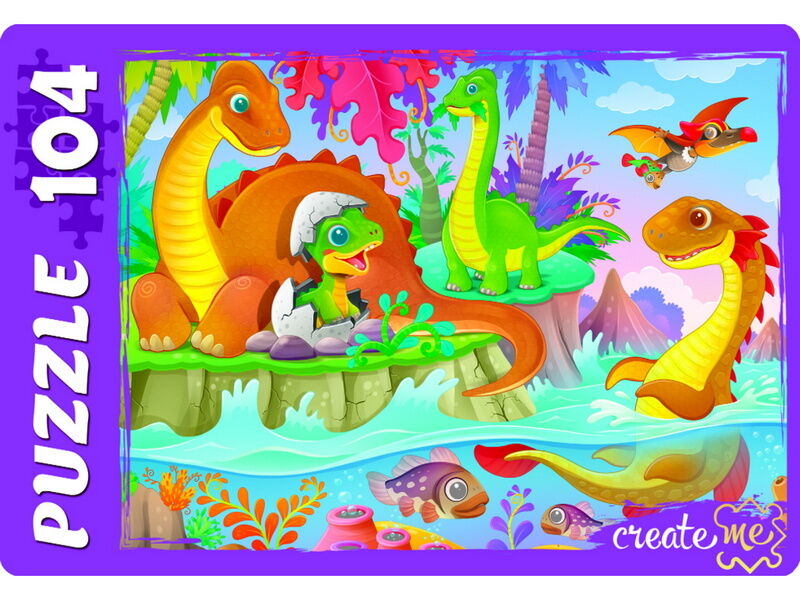 Купить оптом ПАЗЛЫ 104 элемента. МИР ДИНОЗАВРОВ №38 в Луганске