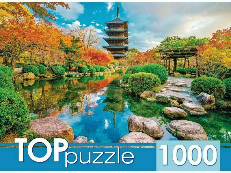 TOPpuzzle ПАЗЛЫ 1000 элементов. ЯПОНИЯ ХРАМ ТО-ДЗИ