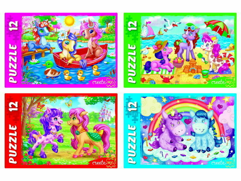 ПАЗЛЫ 12 элементов. КОРОЛЕВСТВО ПОНИ № 3 кратно 32