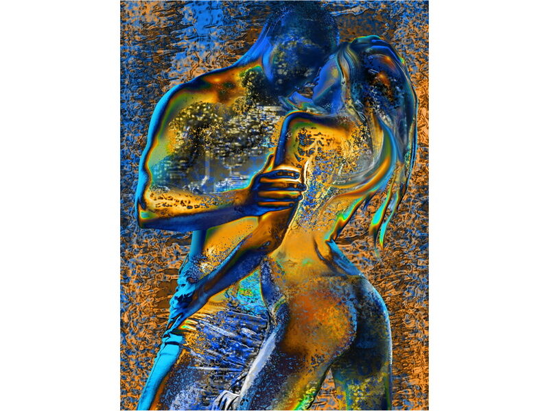 Холст с красками 30х40 см по номерам. СТРАСТНАЯ ПАРА 18+