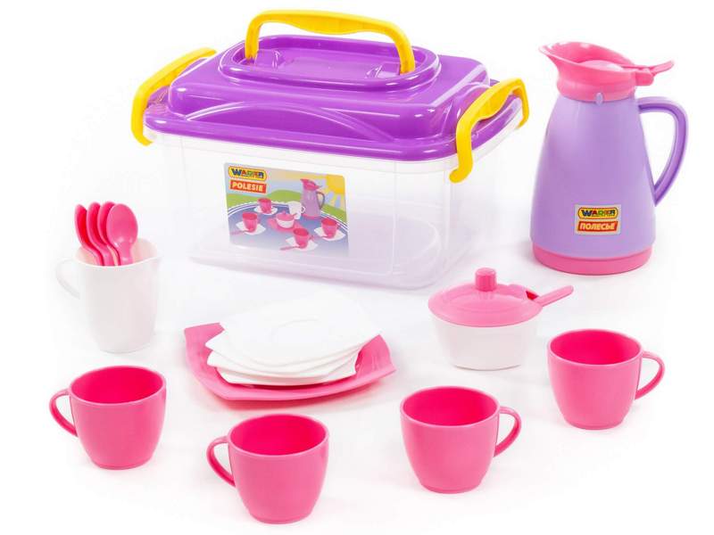 Набор посуды "Алиса" на 4 персоны в контейнере