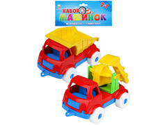 Набор машинок №3 ЭКСКАВАТОР+САМОСВАЛ в пак. И-5679