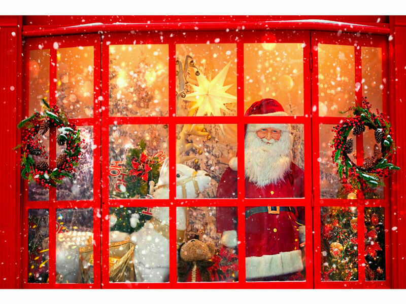 Холст с красками 30х40 см по номерам. ПРАЗДНИЧНАЯ ВИТРИНА