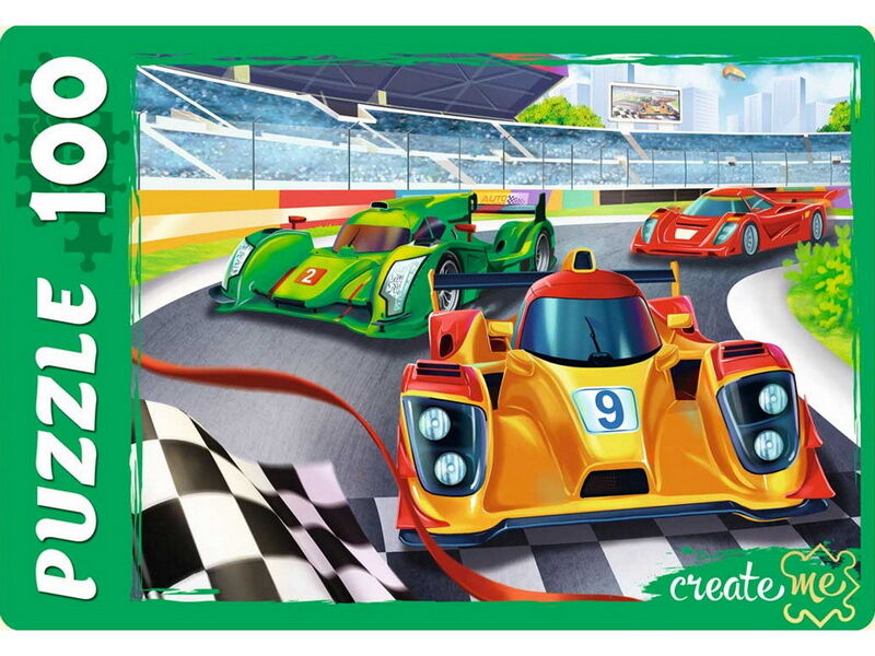 ПАЗЛЫ 100 элементов. КРУТОЙ ВИРАЖ №13