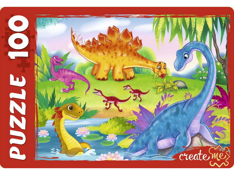 ПАЗЛЫ 100 элементов. МИР ДИНОЗАВРОВ №46