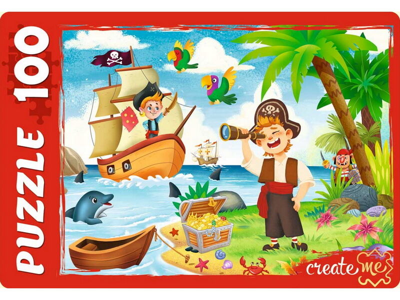 ПАЗЛЫ 100 элементов. ПРИКЛЮЧЕНИЯ ПИРАТОВ №2
