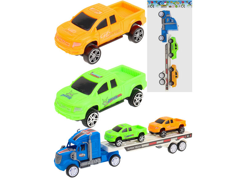 Автовоз инерц. с 2-мя машинками 31,8*6,5*10 см в пак. 2120889