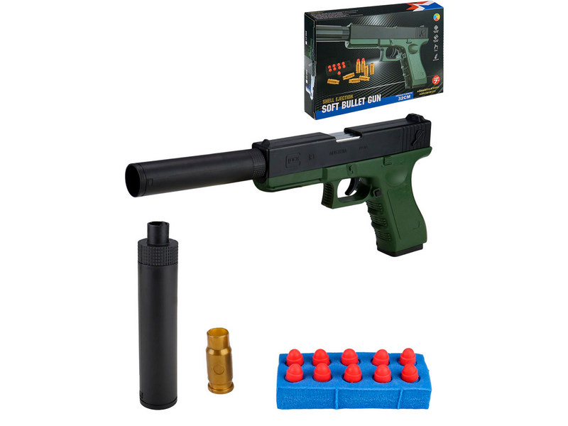 Купить оптом Пистолет с патронами 22*15*4 см в кор. 2387194 в Луганске