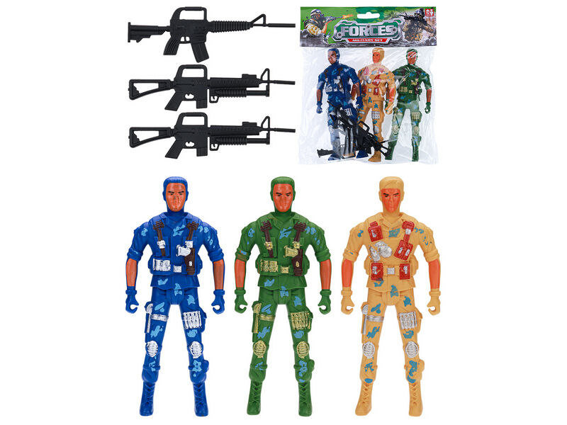 Набор солдатиков 3 шт 22*17 см в пак. 2103851