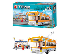 Конструктор «ГОРОД. ТРОЛЛЕЙБУС» 465 дет. M38-B0332