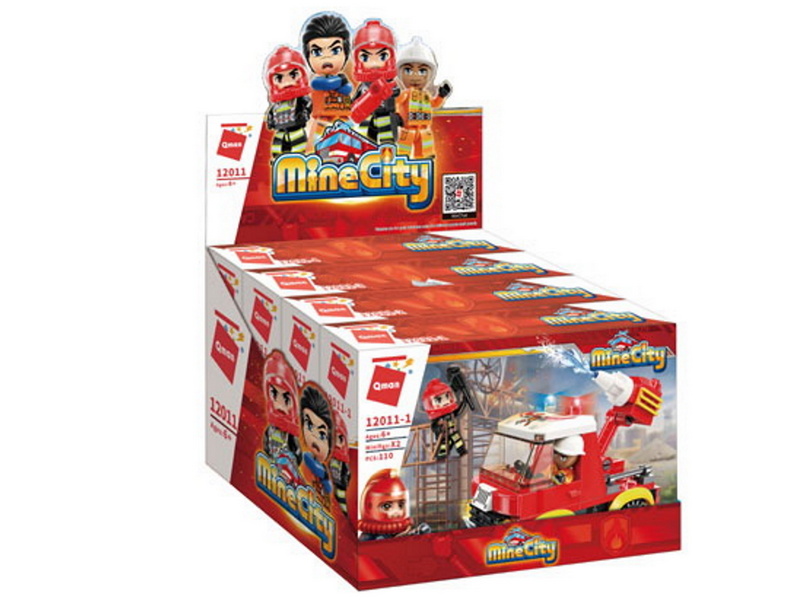 Купить оптом Конструктор «ПОЖАРНАЯ ТЕХНИКА» 91-110 дет. 12011Q в Луганске