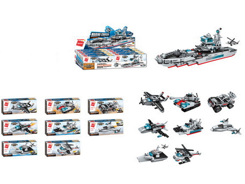 Купить оптом Конструктор «ТРАНСПОРТ» 71-107 дет. 1411Q в Луганске