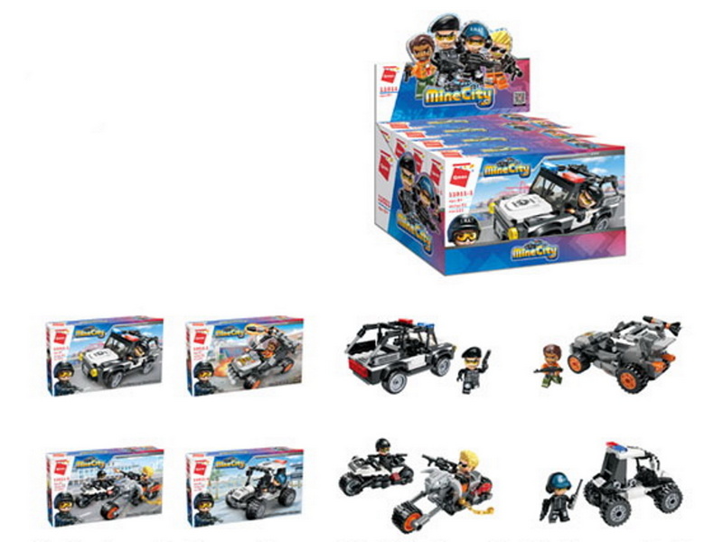 Купить оптом Конструктор «ПОЛИЦИЯ» 98-142 дет. 11011Q в Луганске