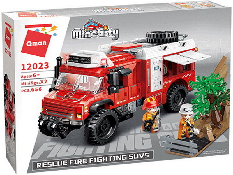 Конструктор "ПОЖАРНАЯ МАШИНА" 656 дет. 12023Q