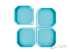 63871 [77033]Fun2 Play (лоток для активных игр синий 25*25*2,5 см 4 шт)