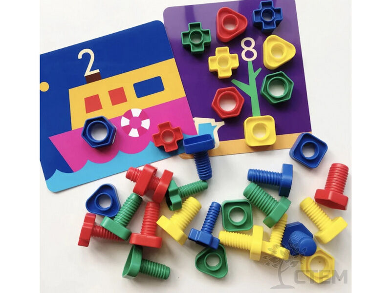 Купить оптом Набор для группы «Гайки и болтики» с карточками в Луганске