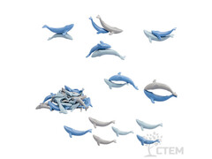 Материал счетный "Киты" (18 больших и 18 маленьких)