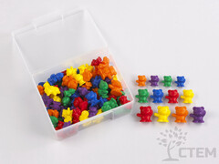 Материал счетный фигурки "Мишки с рюкзаками"