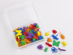 Материал счетный фигурки "Насекомые" (72 шт, 12 видов, 6 цветов)