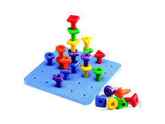 Мозаика Peg Board большая (набор с карточками заданий)