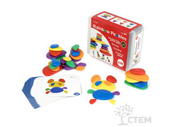 Набор с карточками заданий. Радужные камешки 13208C