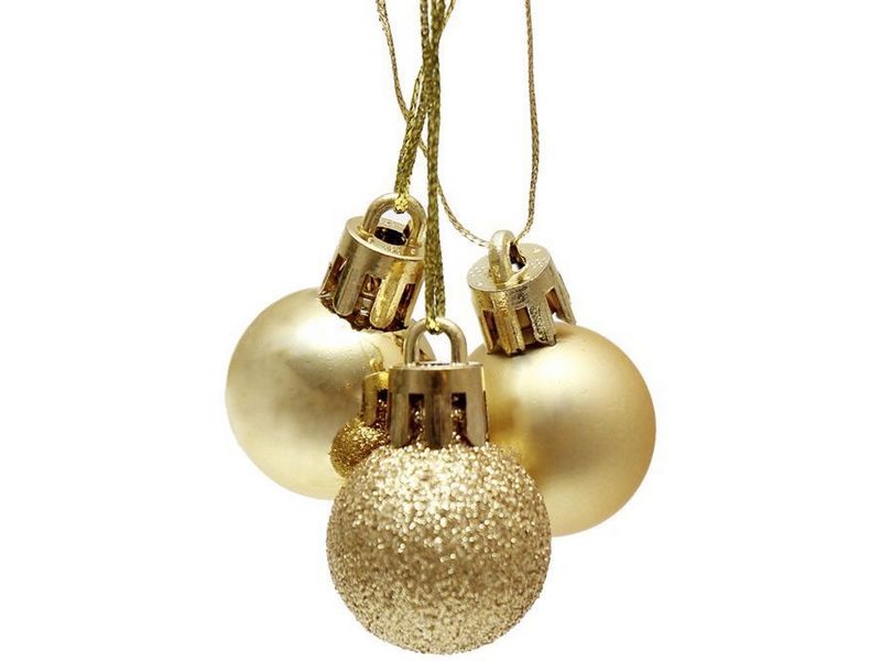 Набор ШАРЫ ЗОЛОТЫЕ 2,5 см 3шт 90628