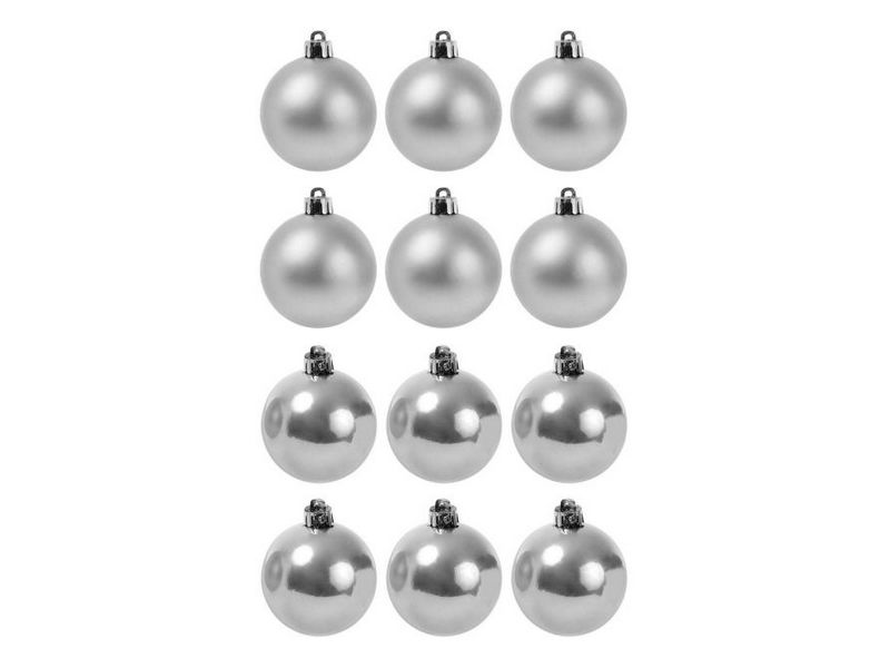 Набор ШАРЫ СЕРЕБРО 3 см (12шт/уп) 90791