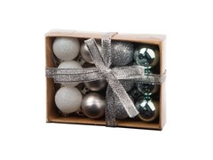 64503 [89188]Набор ШАРЫ БЛЕСТЯЩИЕ ЛЬДИНКИ из полистирола 2 см (12шт/уп) 89188