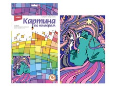 Картина на картоне с красками 20х28,5 см по номерам. КРАСИВЫЕ СНЫ